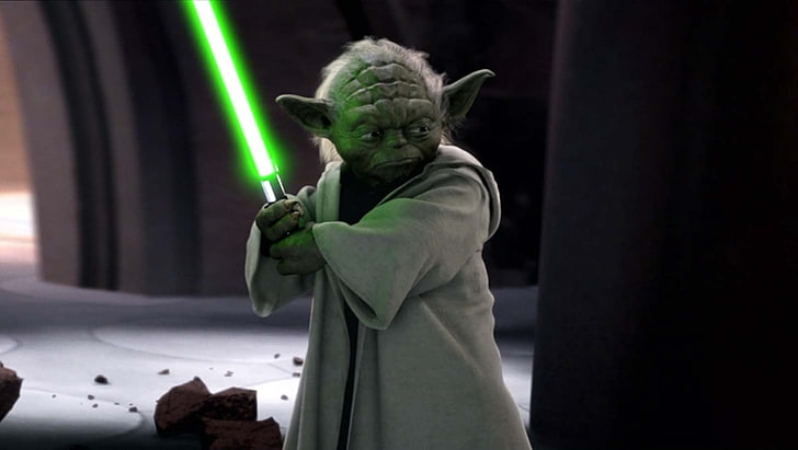 Yoda still screenshot, Star Wars, Jedi, Star Wars: Episode II - Attack of the Clones