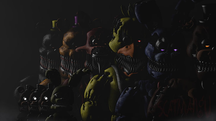 HD wallpaper: Five Nights at Freddy's wallpaper, video games, large group  of objects | Wallpaper Flare