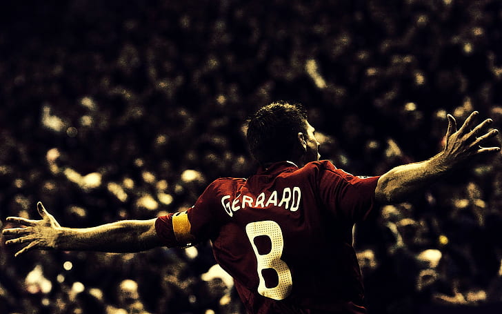 Steven Gerrard, soccer, footballers, men, Premier League, Liverpool FC, HD wallpaper