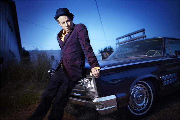 Tom Waits, musician, Songwriters, actor, singer, mode of transportation, HD wallpaper