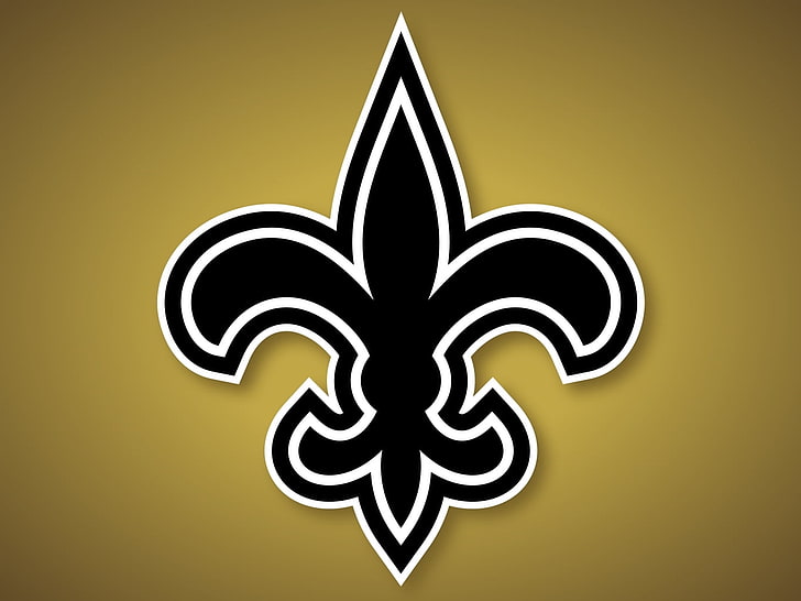 New Orleans Saints logo, nfl, symbol, vector, illustration, backgrounds, HD wallpaper