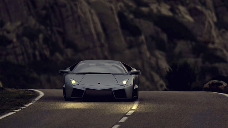 Lamborghini Reventon Black Matte, furious, bull, performance, HD wallpaper