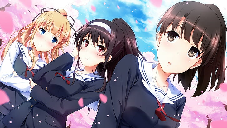 Kasumigaoka Utaha, Megumi Katou, anime, anime girls, Sawamura Eriri Spencer, HD wallpaper