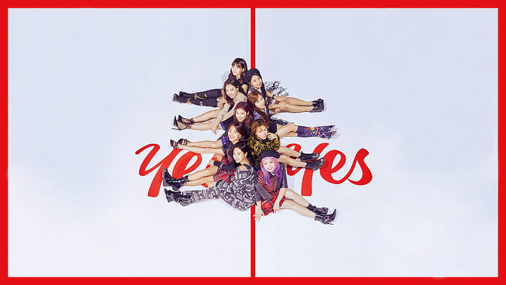 K-pop, Asian, Twice, korean women, sitting, heels, group of women, HD wallpaper