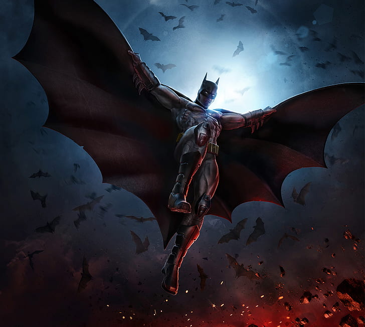 batman, superheroes, games, hd, infinite crisis, 4k, artwork, HD wallpaper