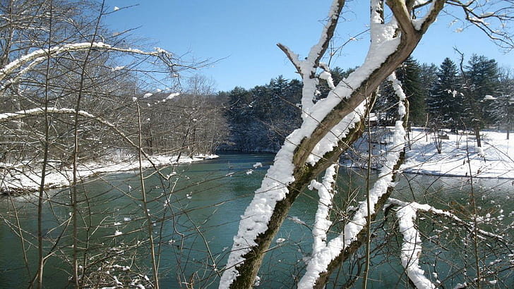 Snowy River, lake moowmaw, alleghany county, covington, jackson river, HD wallpaper