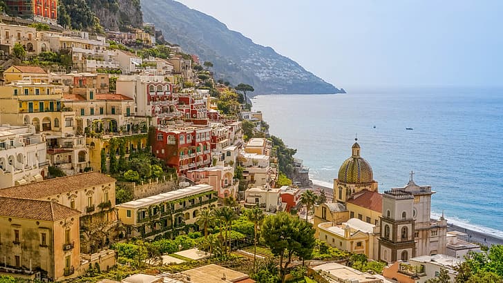 summer, sea, Italy, Amalfi, Positano, Amalfi coast