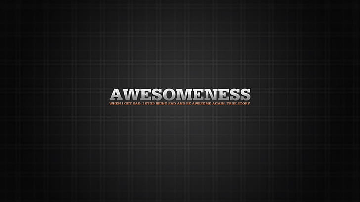 Awesomeness HD, awesomeness text, HD wallpaper