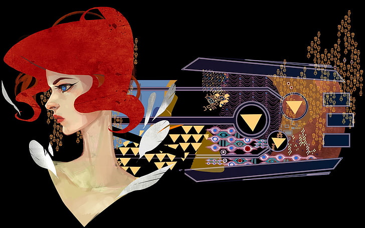 Transistor, video games, Red (Transistor), artwork, arts culture and entertainment