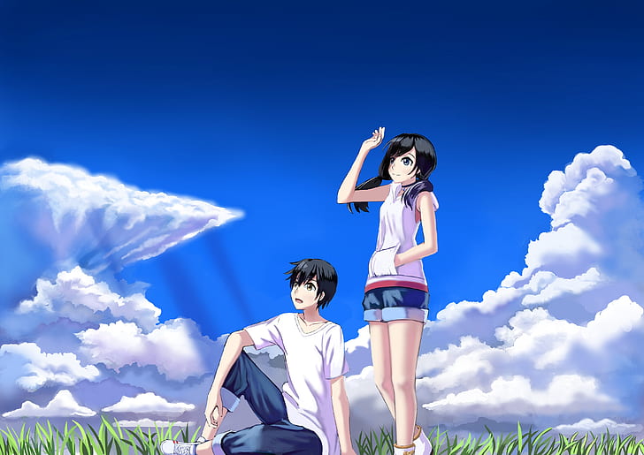 HD wallpaper: Anime, Weathering With You, Hina Amano, Hodaka Morishima |  Wallpaper Flare