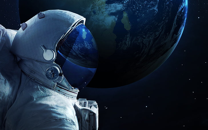HD wallpaper: astronaut 4k download hd wallpaper, one person, space, night  | Wallpaper Flare