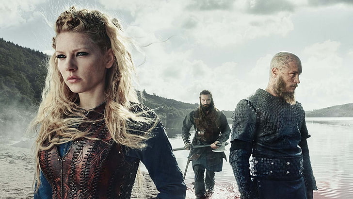 Vikings, Vikings (TV series), Lagertha Lothbrok, Ragnar Lodbrok, HD wallpaper