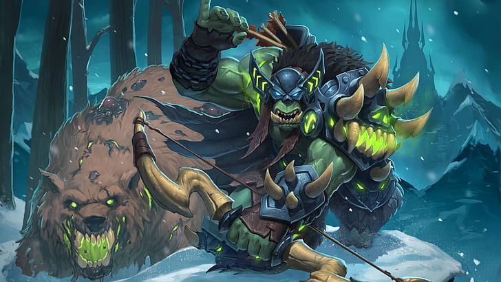 Hearthstone: Heroes of Warcraft, cards, artwork, Knights of the frozen throne, HD wallpaper