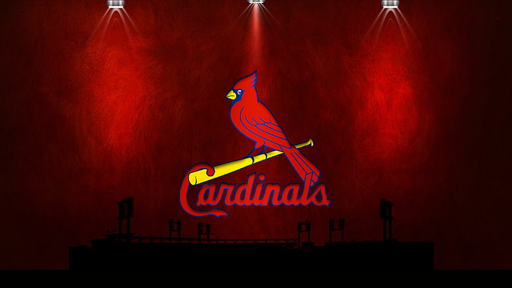 baseball, St. Louis Cardinals, Major League Baseball, neon, HD wallpaper