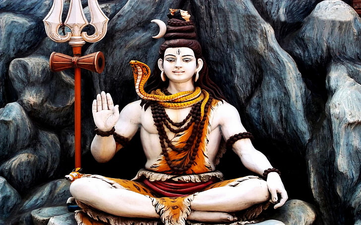 HD wallpaper: God Shivji Darshan, Lord Shiva illustration, spirituality,  human representation | Wallpaper Flare