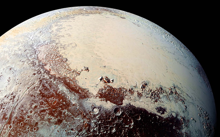 Pluto New Horizons-Universe Desktop Wallpaper, close-up, no people, HD wallpaper