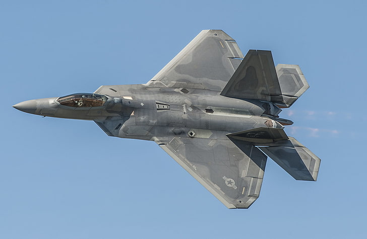 US Air Force, Lockheed Martin F-22 Raptor, warplanes, airplane, HD wallpaper