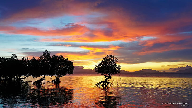 Hunda Bay, Palawan, Philippines, Asia, HD wallpaper