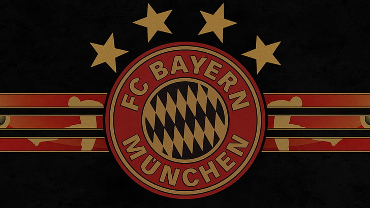Bayern Munchen, FC Bayern , Bayern Munich, flag, red, star shape, HD wallpaper