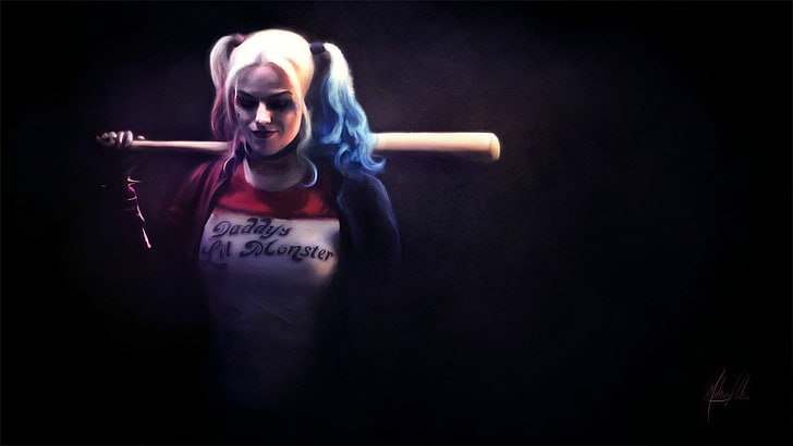 Margot Robbie as Harley Quinn, Movie, Suicide Squad, women, people, HD wallpaper