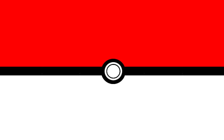 pokeball, pokemon, copy space, red, indoors, black color, no people, HD wallpaper