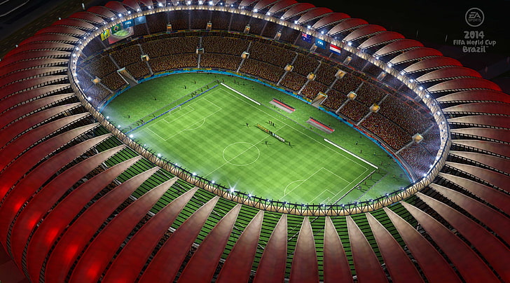 HD wallpaper: 2014 FIFA World Cup, sports field, Football, Stadium, brazil  | Wallpaper Flare