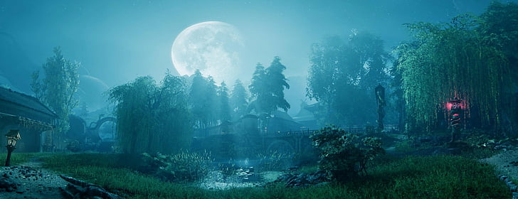 Video Game, Shadow Warrior 2, Moon, HD wallpaper