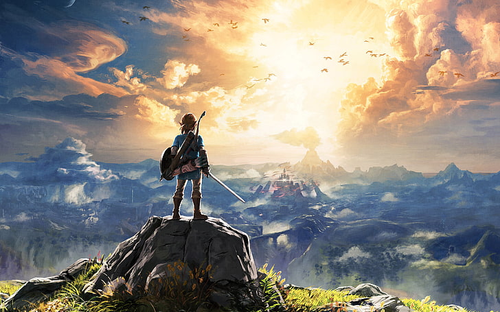 game character wallpaper, The Legend of Zelda, The Legend of Zelda: Breath of the Wild, HD wallpaper