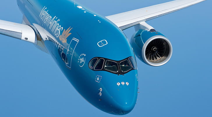 Airbus, Pilot, Airbus A350-900, Cockpit, A passenger plane, HD wallpaper