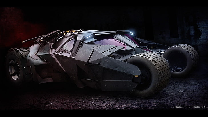 Batmobile digital wallpaper, Batman, Batman Begins, movies, vehicle, HD wallpaper