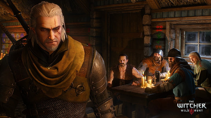 brown wooden framed brown padded armchair, The Witcher 3: Wild Hunt, HD wallpaper
