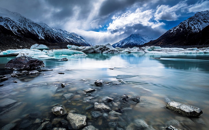 New Zealand South Island Travel Scenery Wallpaper, cold temperature