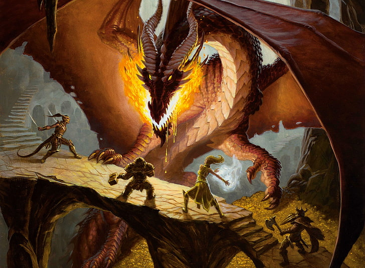 action, adventure, dragon, Dragons, dungeons, fantasy, Forgotten, HD wallpaper