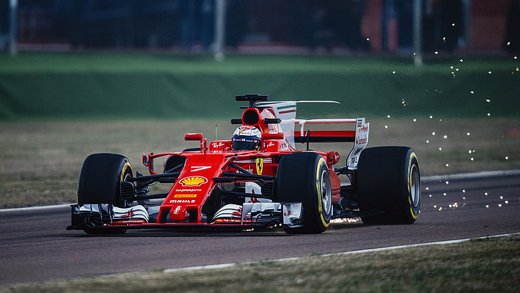 red and white Formula 1, Ferrari, ferrari formula 1, car, sport, HD wallpaper