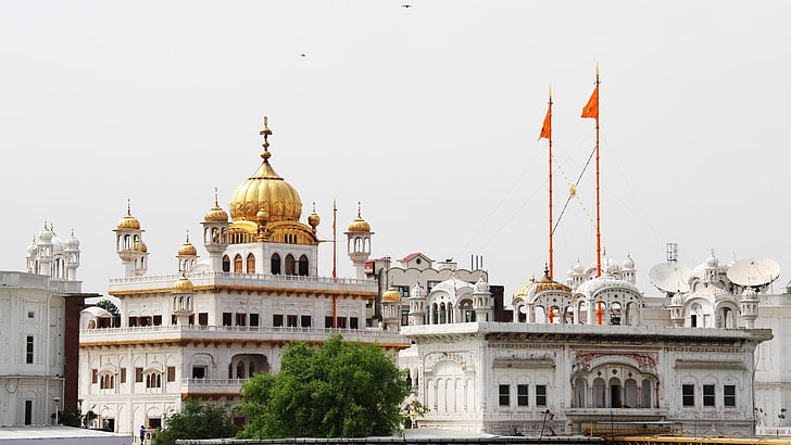 Temples, Harmandir Sahib, Amritsar, Golden Temple, India, building exterior