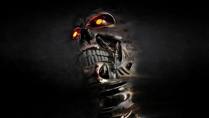 T-800, Terminator, Scary, Movie, terminator exoskeleton, HD wallpaper