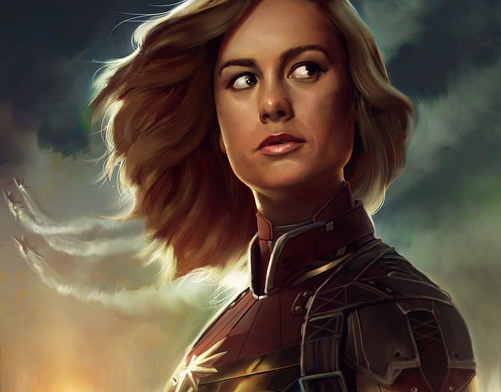 HD wallpaper: Movie, Captain Marvel, Brie Larson, Marvel Comics, hair, one  person | Wallpaper Flare