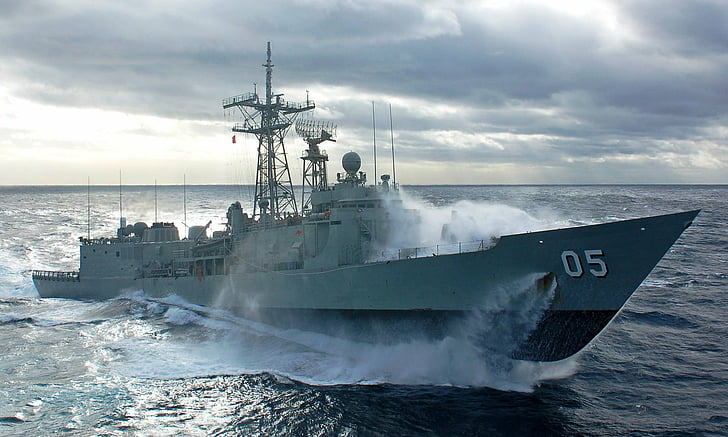 Warships, Australian Navy, Frigate, HMAS Melbourne (FFG 05)