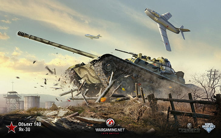 tank, World of Tanks, Obj. 140, Объект 140, Як-30, World of Warplanes, HD wallpaper