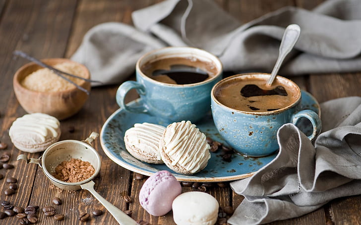 HD wallpaper: Coffee and Macarons, good morning, sweet, fresh | Wallpaper  Flare