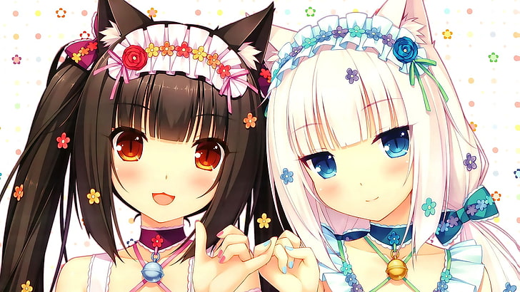 anime, anime girls, cat girl, Neko Para, Chocolat (Neko Para), HD wallpaper