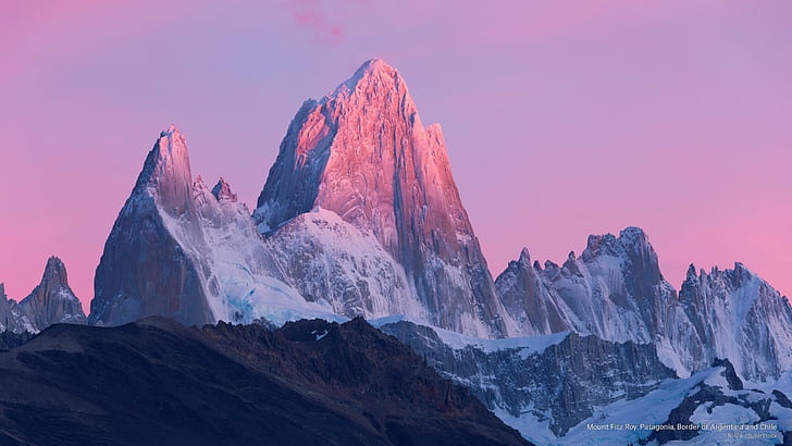 Mount Fitz Roy, Patagonia, Border of Argentina and Chile, Mountains
