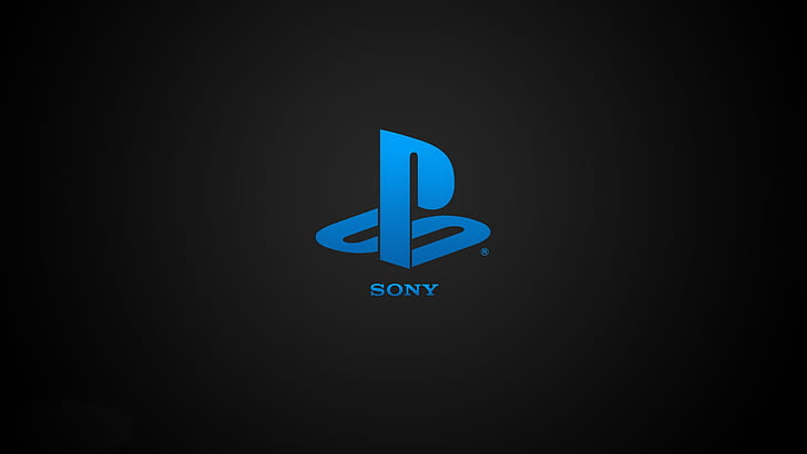 Sony Playstation blue logo, HD wallpaper