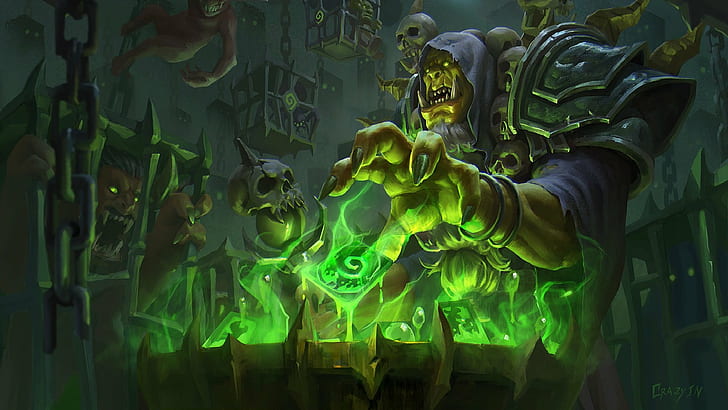 artwork, Guldan, Hearthstone: Heroes Of Warcraft, video games