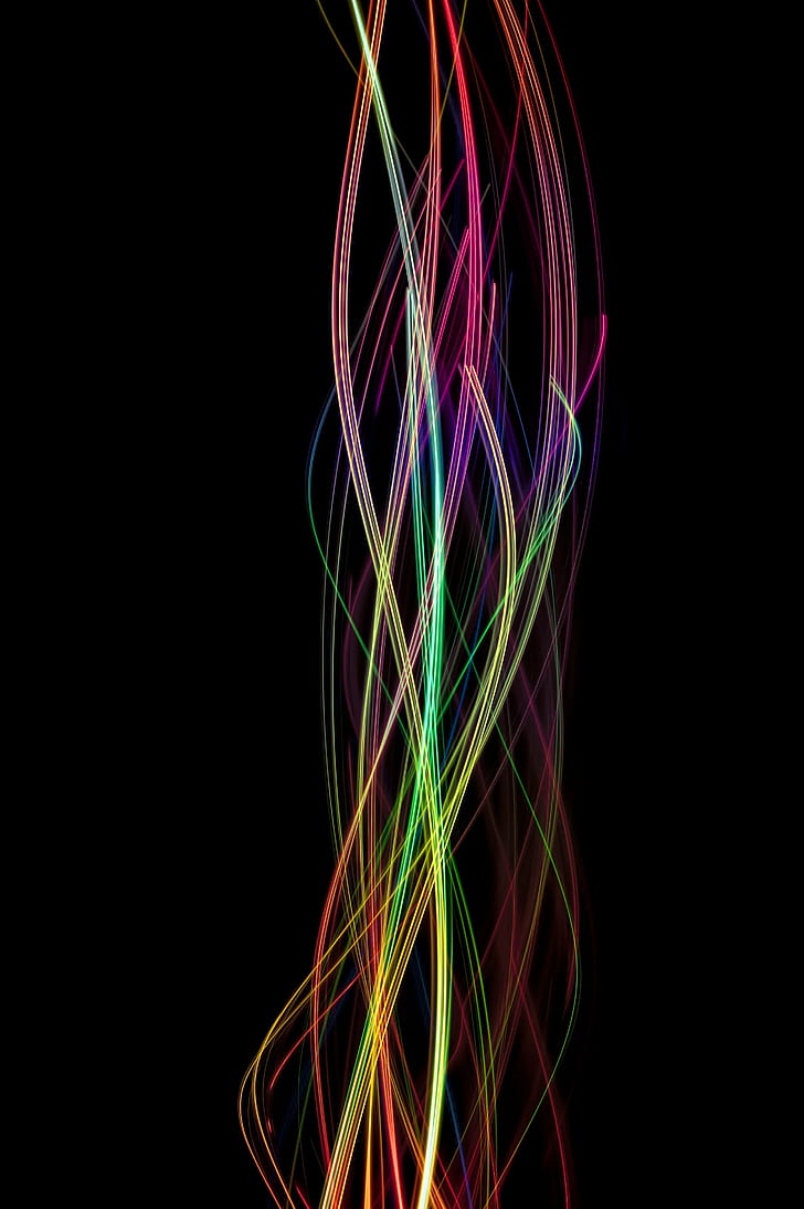 HD wallpaper: green and pink graphic lights on black background, rainbow,  wavelength | Wallpaper Flare