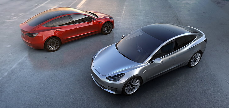 Tesla Motors, electric car, Model 3, motor vehicle, mode of transportation, HD wallpaper