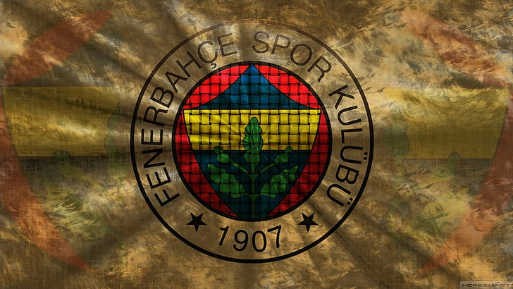 Fenerbahçe, 1907, Soccer Clubs, Logo, fenerbahce spor kulubu 1907 textile, HD wallpaper