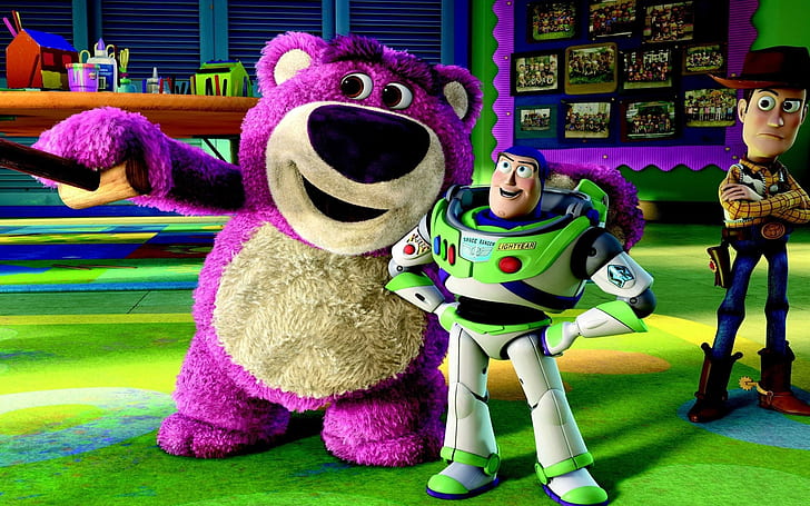 Toy Story, toys, animation, lotso, buzz, HD wallpaper