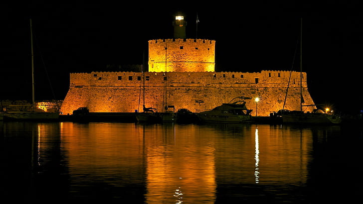 Fort of Saint Nicholas, photo of body of water, world, 2560x1440, HD wallpaper