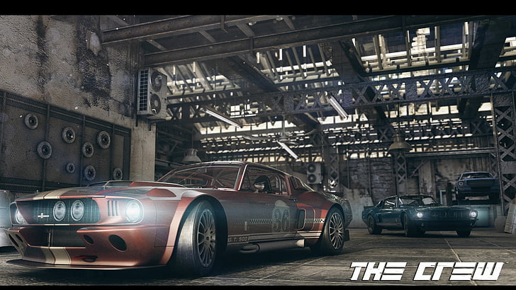 brown coupe screenshot, The Crew, video games, architecture, transportation, HD wallpaper